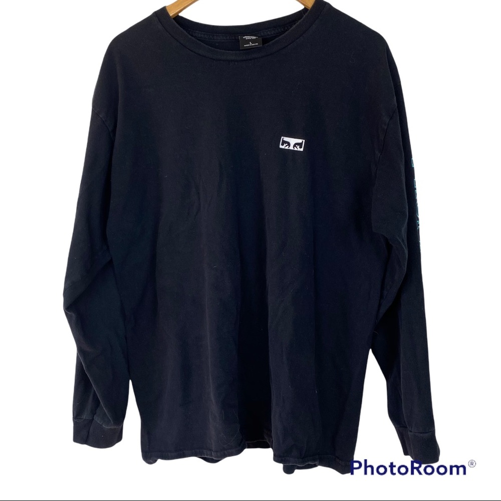 Obey Chaos-Dissent/Propaganda Black Long Sleeve T-Shirt